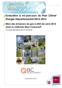 Evaluation à mi-parcours du Plan Climat Energie Départemental