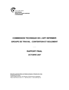 Rapport final groupe de travail contention et