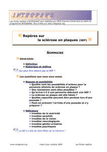 Repères sur la sclérose en plaques (SEP) - Handi