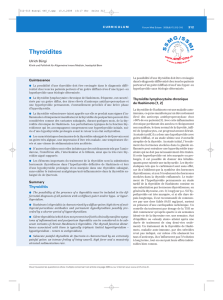 Thyroïdites - Swiss Medical Forum