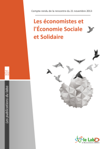 "Les économistes et l`ESS" 21-11-2013 ( PDF - 1 Mo)