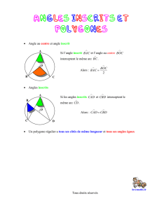 Angles inscrits et polygones