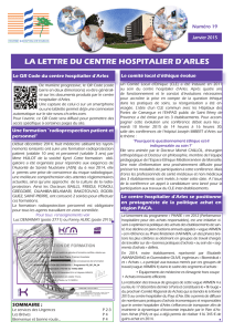 la lettre du centre hospitalier d`arles - Ch