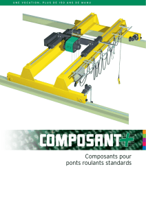 Composants pour ponts roulants standards - Techni