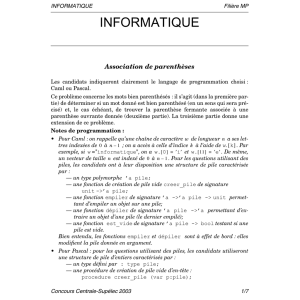 Informatique - Logo du concours Centrale