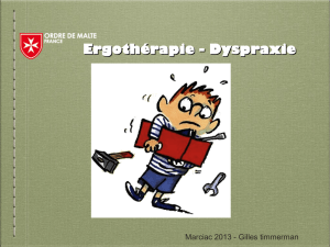 Ergothérapie - Dyspraxie
