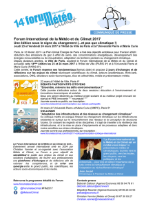 Forum International de la Météo et du Climat 2017