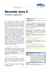 Sécurité Java 2