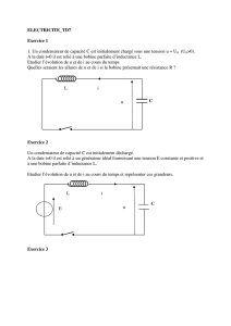 ELECTRICITE_TD7 Exercice 1 1. Un condensateur de capacité C