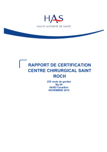 Rapport de certification V2014