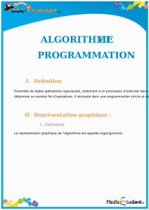 algorithme et programmation