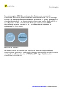 Benzodiazépines Analytical Toxicology