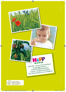 HiPP BIO - Service Consommateurs Georg Hipp Strasse 7 D