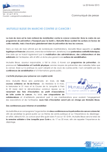 20/02/2015, Mutuelle Bleue en marche contre le cancer