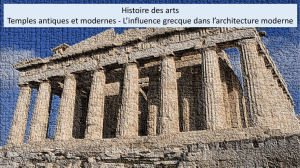 L`influence grecque dans l`architecture moderne