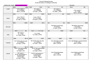 Parcours MIP/Semestre 1 2014-2015 8