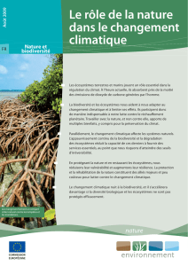 Le rôle de la nature dans le changement climatique