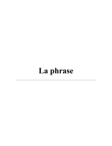 La phrase