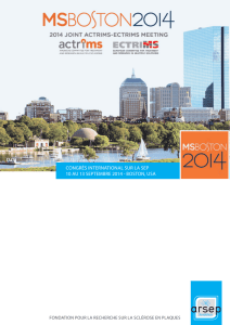 congrès international sur la sep 10 au 13 septembre 2014
