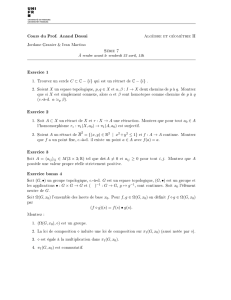 Algèbre et géométrie II Série 7