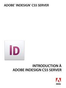 Introduction à Adobe InDesign CS5 Server