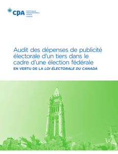 Audit des dépenses de publicité électorale d`un tiers