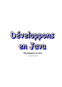 Développons en Java - Formation continue 2004-2005