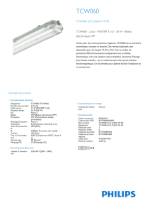 Product Leaflet: Luminaire étanche fonctionnel TCW060