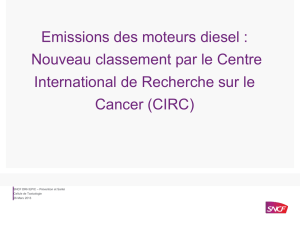 Emissions des moteurs Diesel - Nouveau - Centre anti