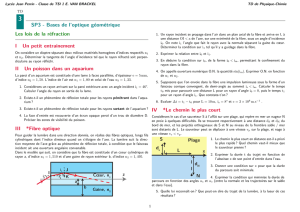 SP3 - Bases de l`optique géométrique Les lois