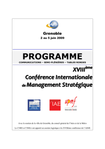 PROGRAMME - Association Internationale de Management