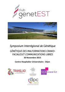 Symposium Interrégional de Génétique