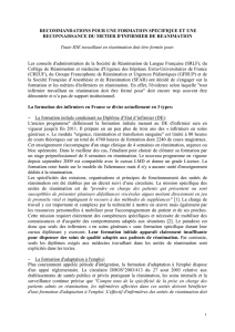 MANIFESTE formation IDE Réanimation