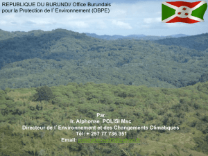 Office Burundais pour la Protection de l`Environnement (OBPE)