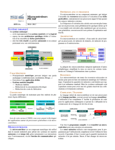 Quelques rappels sur les microcontroleurs