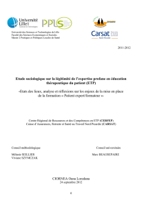 Télécharger le rapport de l`étude sociologique sur la - CRRC-ETP
