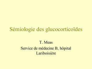 Sémiologie des glucocorticoïdes
