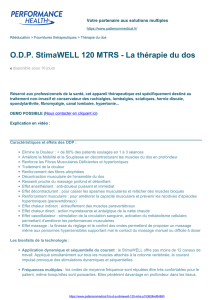 ODP StimaWELL 120 MTRS - La thérapie du dos