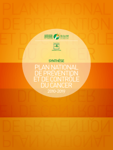 PLAN NATIONAL DE PRÉVENTION ET DE CONTRôLE DU CANCER