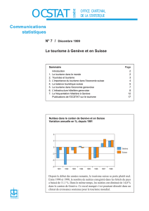 Le tourisme à Genève et en Suisse