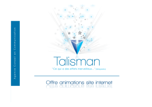 Offre animations site internet