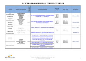 cancers bronchiques a petites cellules