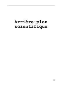 Arrière-plan scientifique