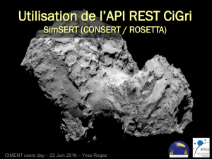 Utilisation de l`API Rest de Cigri