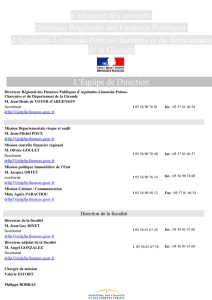 Fiche contacts - Prefectures