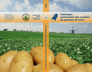 Catalogue néerlandais des variétés de pommes de terre 2011