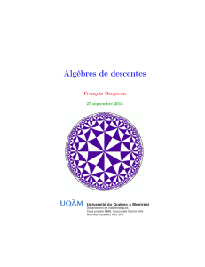Version du 27 septembre - François Bergeron, Mathematics, UQAM
