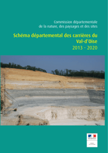 Schéma départemental des carrières du Val-d`Oise 2013