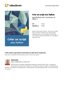 Python : Création d`un script