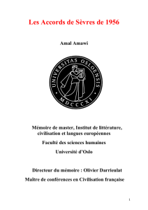 Les Accords de Sèvres de 1956 - DUO